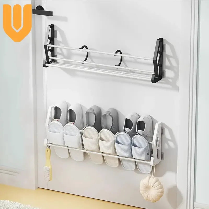 Organizador Zapatero Colgante Tela Resistente Multiuso Close Negro