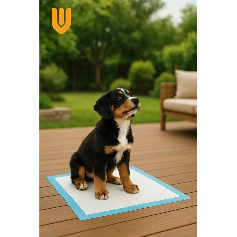 X90 Sabanillas Absorbente Mascota Perro Paños Perros 45x60cm Azul Blanco