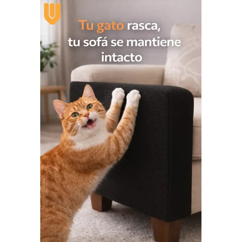 Protector Sillón Gato Tapete Rascador Antiarañazos Mueble