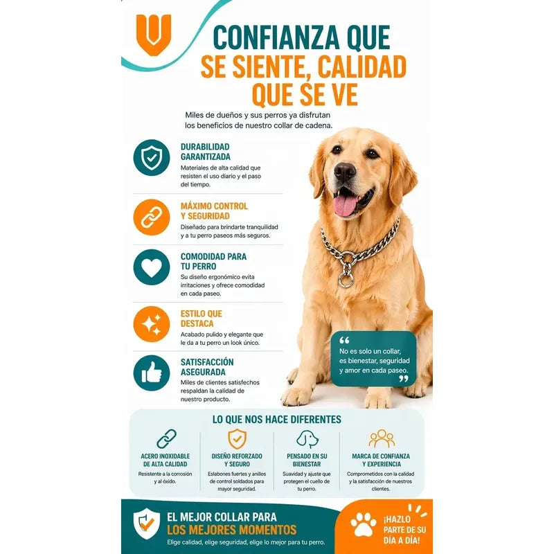 X4 Collar Adiestramiento Perro Collar De Adiestramiento 50cm