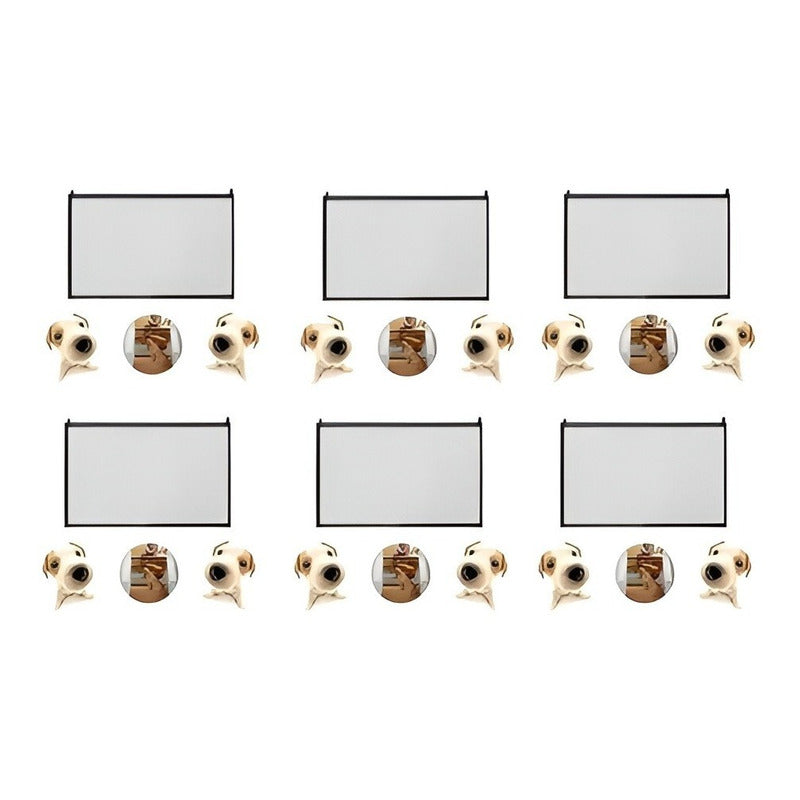 Pack X6 Puerta De Seguridad Plegable Magica Malla Mascotas