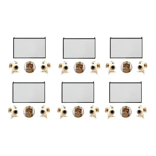Pack X6 Puerta De Seguridad Plegable Magica Malla Mascotas Negro