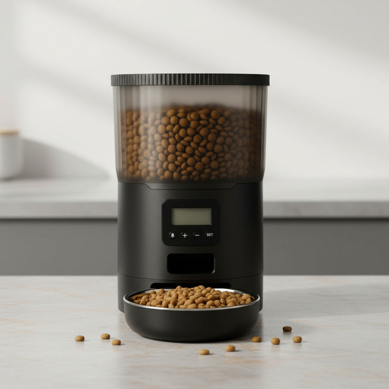 Dispensador Automatico Alimentos Mascotas Comedero 4 Litros