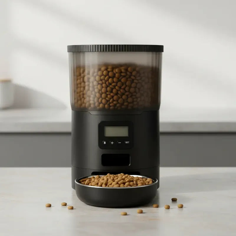 Dispensador Automatico Alimentos Mascotas Comedero 4 Litros