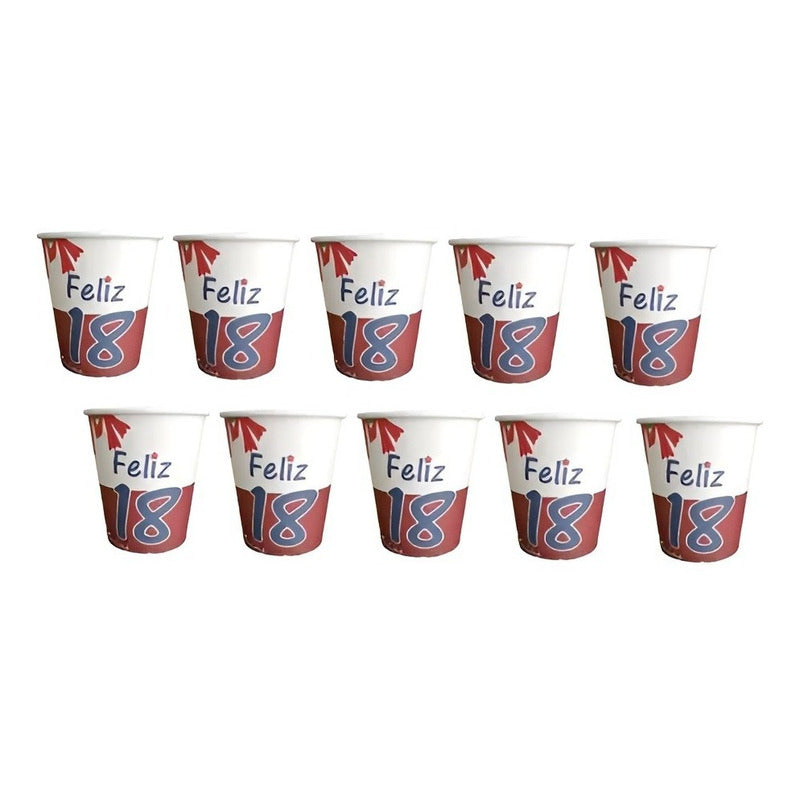 X10 Vaso Desechable Fiestas Patrias Vasos Desechable 2457