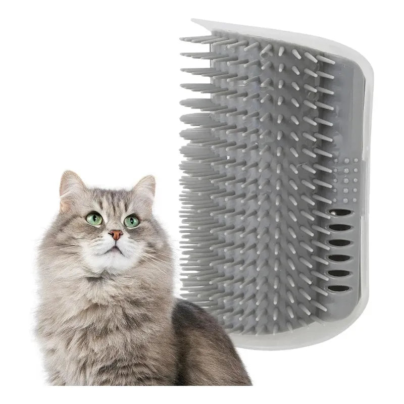 Rascador Gato Yerba Gatera Rascador Para Gato Cepillo Gris Negro