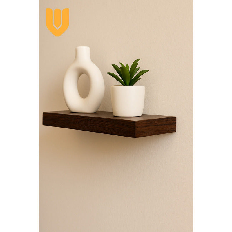 Repisa Flotante Dormitorio Baño Estantes Pared Mdf 40x15 Cm