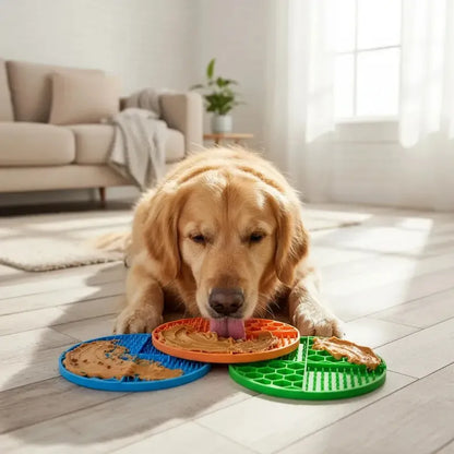 X2 Lickimat Almohadilla Para Lamer Lickimat Comedero Perro  Multicolor