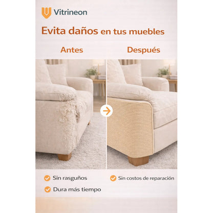 4 Protector Antiarañazos Mueble Sillón Gato Tapete Rascador Beige Tapete Rascador Gato Protector Sillon Sofa Adhesivo Antideslizante Poliester Antiaranazos Mueble Beige 100 X 30 Cm Premium