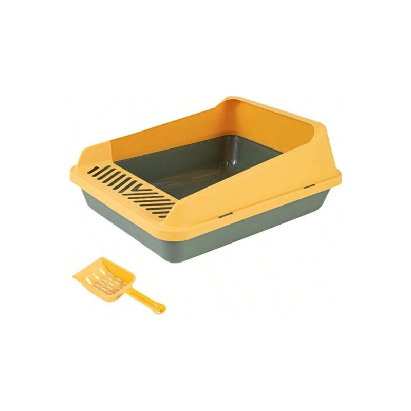 Arenero Para Gato Caja De Arena + Arena Para Gato Tofu 2.5kg