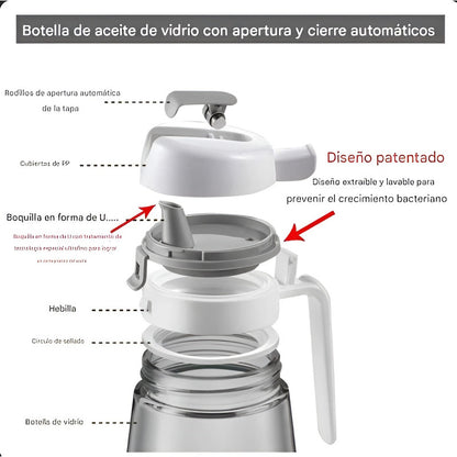 Vinagrera Alcusa De Vidrio Vinagrera Dispensador De Vinagre Vinagrera