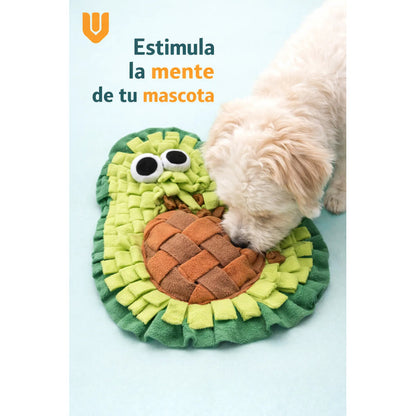 Alfombra Olfativa Palta Dispensador Juegos Perros Estimulaci Verde Palta Aguacate Natural Tonos Hoja Jardin Mascota Juguete Interactivo Estimulacion Mental Tela Suave Lavable Resist