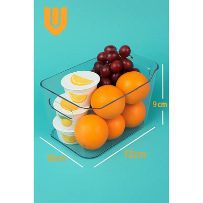 X4 Organizador Refrigerador Contenedor Multiuso Despensa Transparente - 196