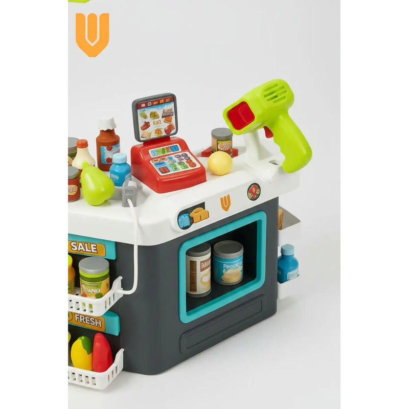 Set Supermercado Juguete Infantil Caja Registradora 81 Pieza