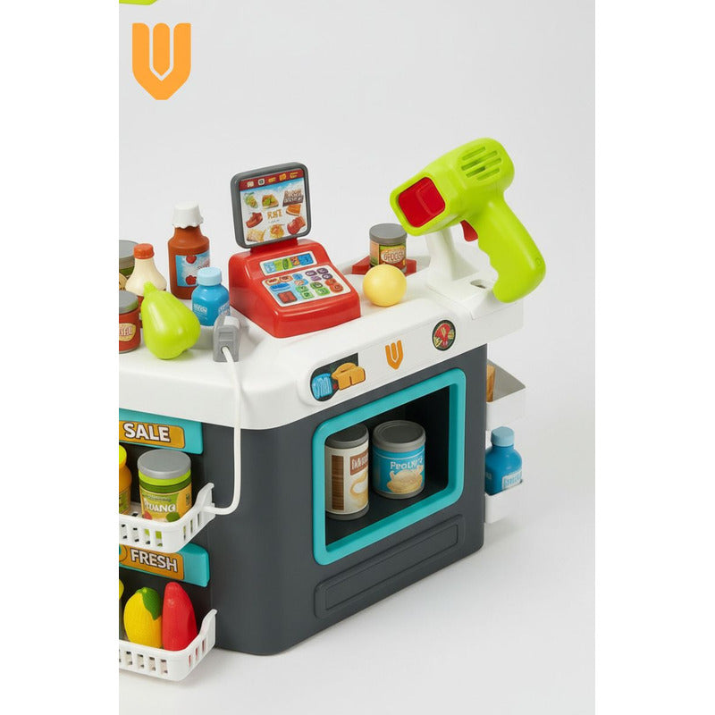 Set Supermercado Juguete Infantil Caja Registradora 81 Pieza