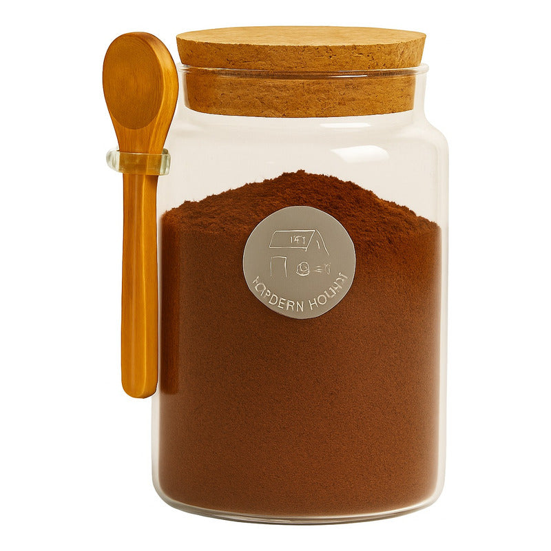 Contenedor Hermetico Cafe Frasco De Vidrio Contenedor Cafe Transparente