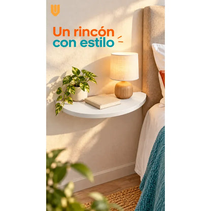 Repisa Flotante Semicircular Mdf Blanco 40cm Vitrineon Cl Blanco Repisa Mural Flotante Estante Decorativo Organización Recibidor Living Oficina Madera Mdf Muro Concreto Vestidor 40cm
