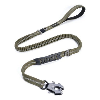 X2 Correa Tactica Perro Correa Larga Cinturon Seguridad Verde Musgo