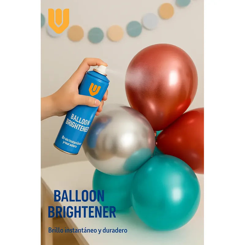 Gel Spray Abrillantador Globos Latex Protector Brillo Fiesta Transparente