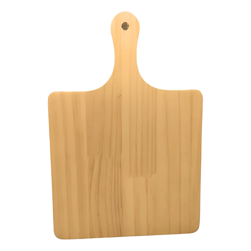 Tablas Pizza Tabla Cuadrada Picoteo Plato Madera 30x40cm Color Bambú