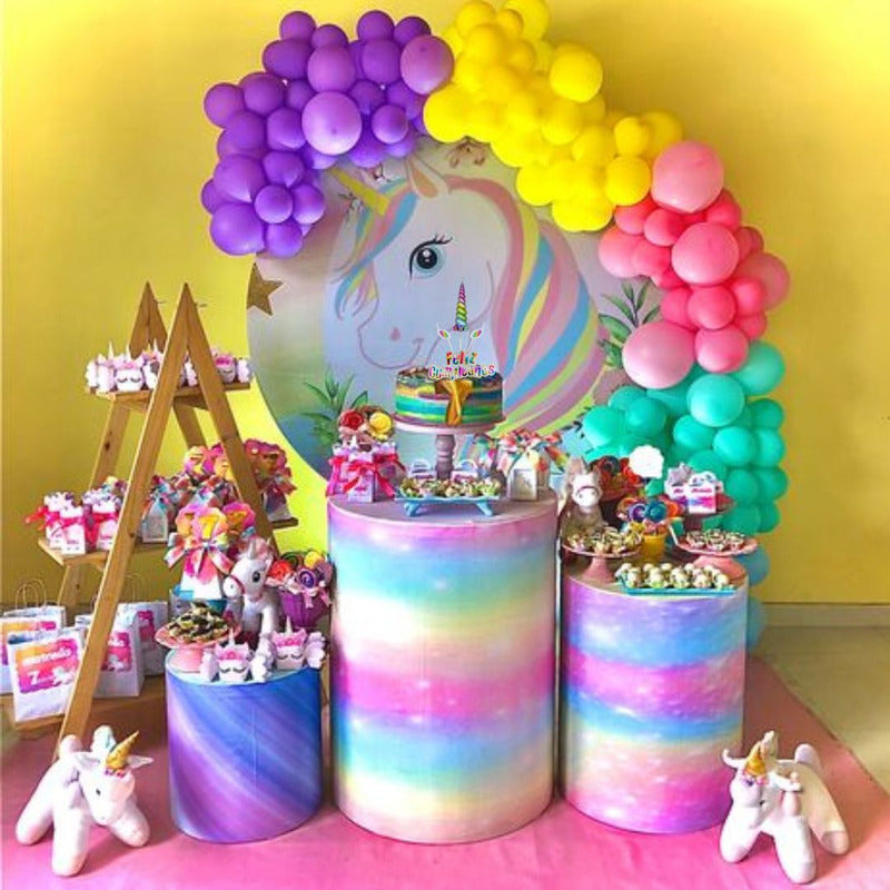 Set 4 Velas De Cumpleaños Adornos Para Tortas Unicornio
