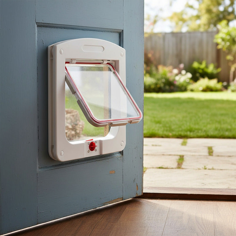 X2 Puerta Para Mascotas Puerta Gatera Puerta Abatible Perro