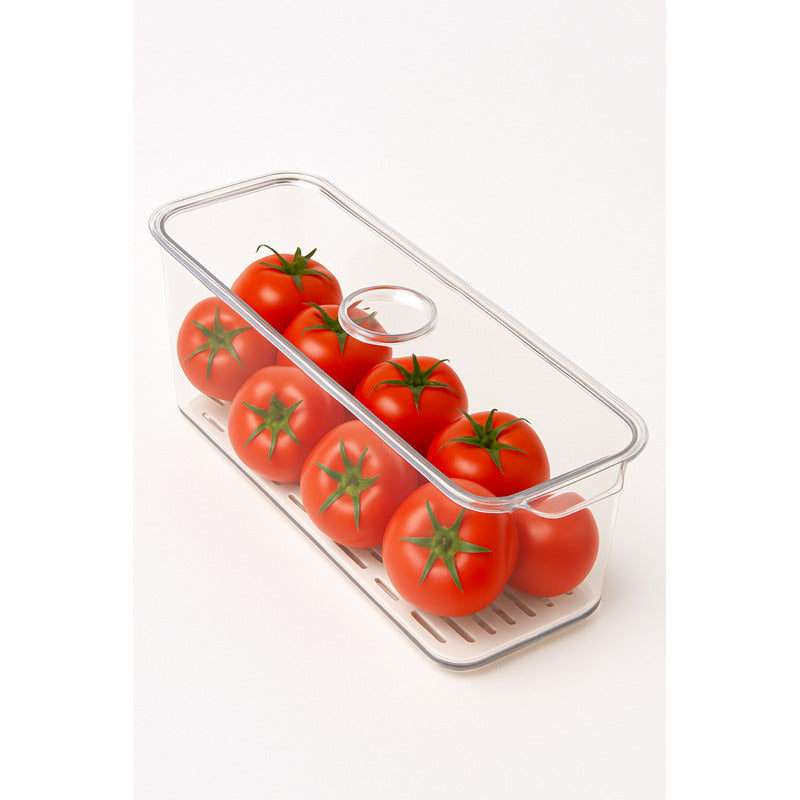 X3 Caja Organizadora Refrigerador Contenedor Cocina Con Tapa