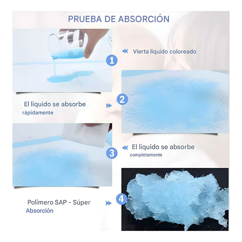 50 Sabanilla Adulto Protector Cama Pañales Protector 45x60