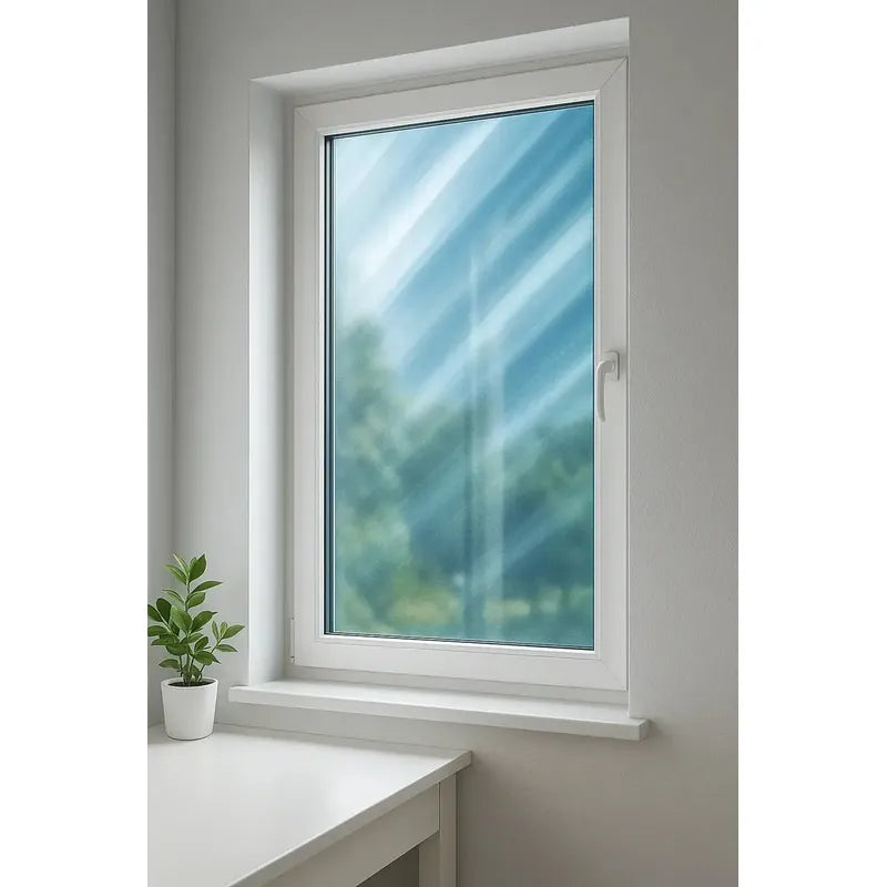 Vinilos Vidrio Ventanas Adhesivas Control Luz Calor Hogar Gris Espejo Reflectante Tono Neutro Elegante Moderno Privacidad Visual Control Luz Apariencia Limpia Combinable Ventanas
