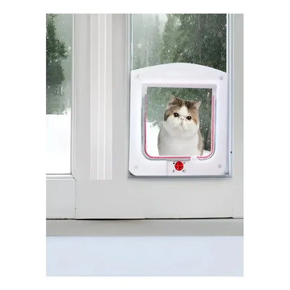 Puerta Para Mascotas Pet Store M Blanca, Abatible Para Gatos Blanco