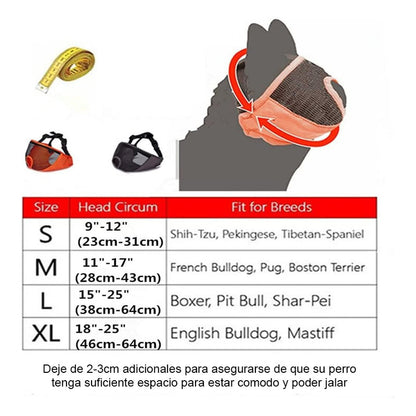 Bozal Para Perro Braquisefalos Arnes Perros Bozales Talla Xl