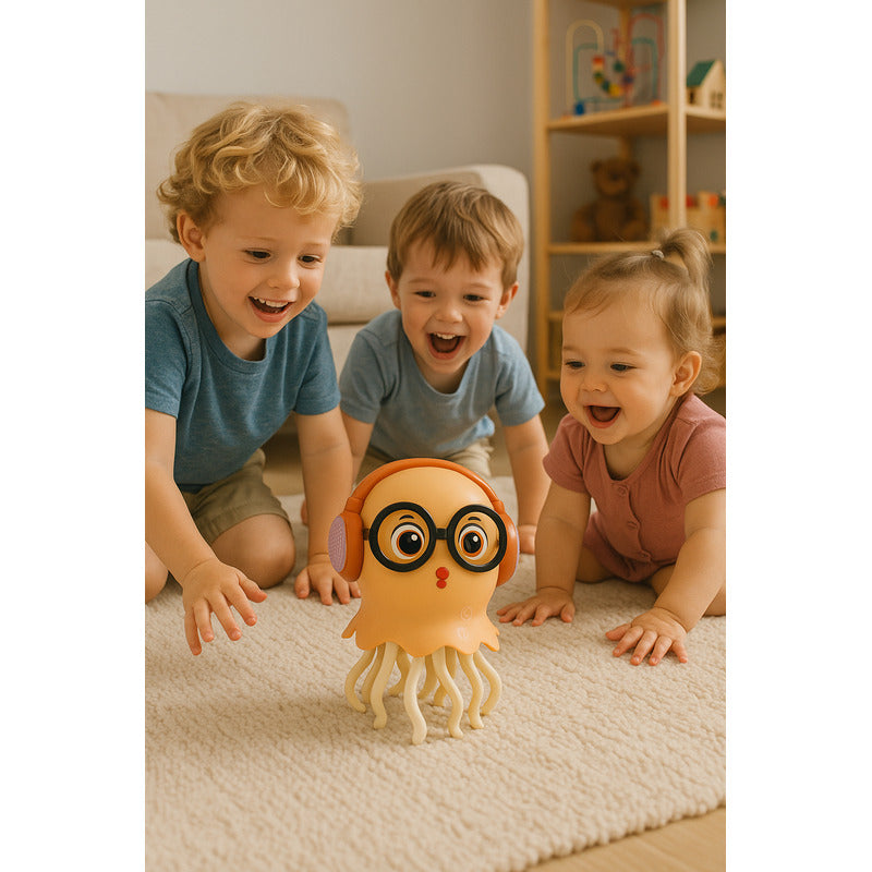 Pulpo Bailarin Musical Niños Medusa Luces Pulpo Infantil Beb