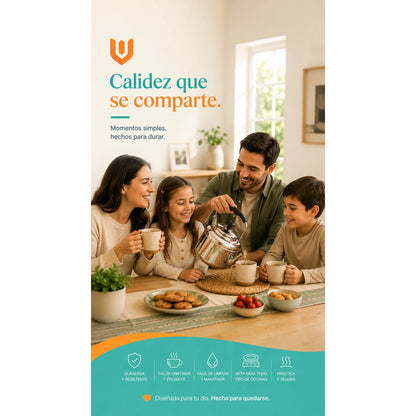Pack 3 Tetera De Acero Inoxidable Cuello De Cisne 2 Litro Plateado