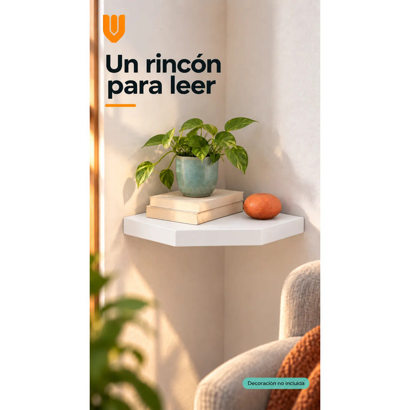 Repisa Esquinera Flotante Mdf Blanco 25x25 Cm Vitrineon Cl Blanco Repisa Esquinera Flotante Estante Mdf Marrón Decoración Rincón Pared Hogar Plantas Adornos Fotografías Living 25x25
