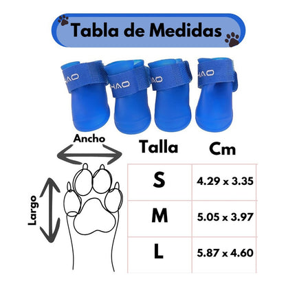 Zapatos Impermeables Para Perro Botitas Perro Zapato Talla L