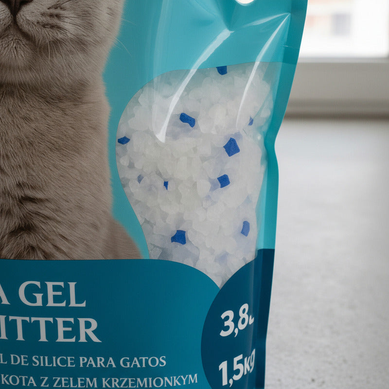 Arena Cristal Gato Silica Arena Gatos Cristales Gel 1.5 Kg