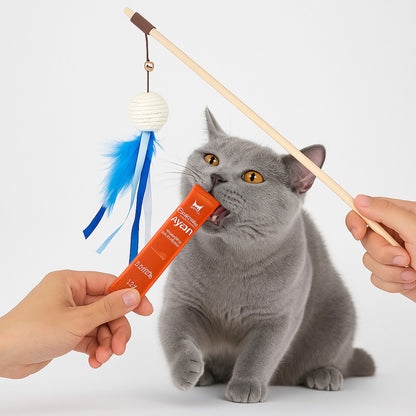 Juguetes Gatos Varita Juegos X30 Snack Para Gato Alimento