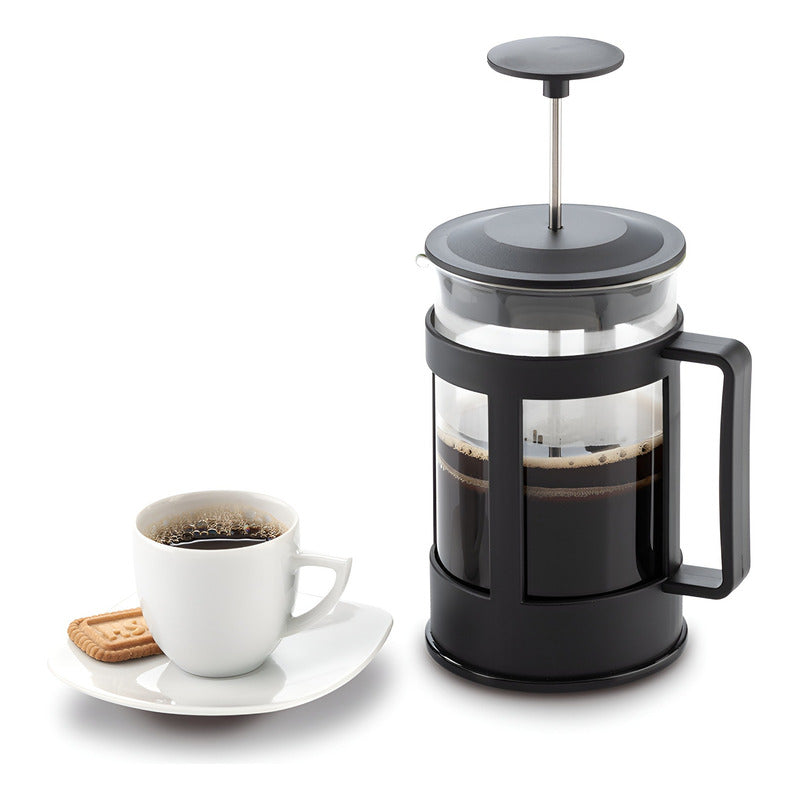 Cafetera Prensa Francesa Manual 600 Ml + Taza De Cafe Frio