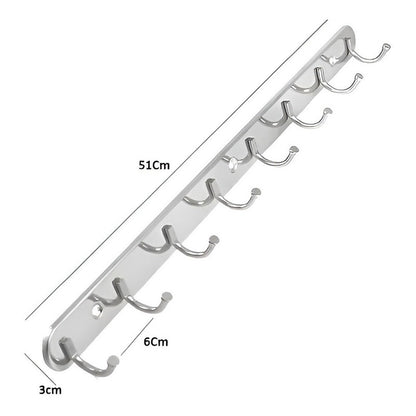 X4 Colgador Perchero Aluminio De Pared Para Toallas Ropa