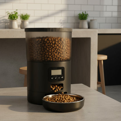 Dispensador Automatico Alimentos Mascotas Comedero 4 Litros