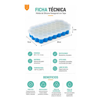 X2 Hielera Cubeta De Hielo Silicona Molde Para Hielo 37cav Hielera Cubetera Moldes Para Hielo Silicona Con Tapa Bandeja Cubitos Congelador Cocteles Whisky Bebidas Cocina Bar Hogar