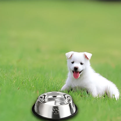 Plato Metalico Para Comida Tus Mascotas Cosas De Gatos Roro 18cm Perro Gatos Plato Alimento Agua