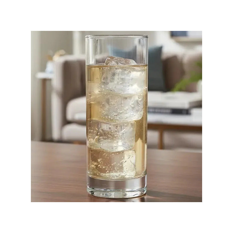 Vitrineon Cl Set 6 Vasos Vidrio Alto 200ml Transparente Bar Transparente