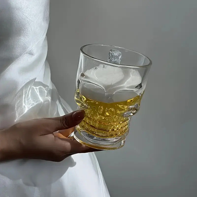 6 Vasos Shoperos Cerveceros Calavera Vaso Cervecero Vidrio