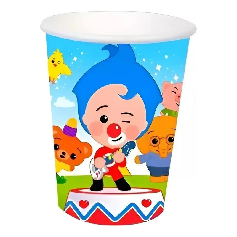 Set Cumpleaños Vasos Servilleta Plato Bolsa Piñata Payaso Payasito