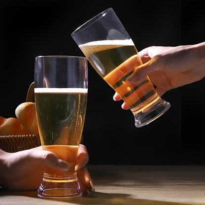 18 Vaso Acrilico Cervecero Reutilizable 440 Ml Transparente