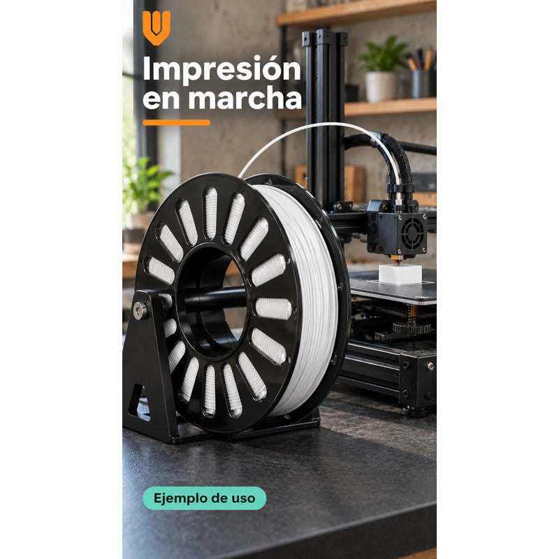 Filamento Impresora 3d Blanco 1,75mm ±0,02mm Rollo Carrete Blanco Filamento Impresión Tridimensional Bobina Rollo Carrete Negro Modelado Digital Prototipos Figuras Diseños Maquetas 1,75 Mm