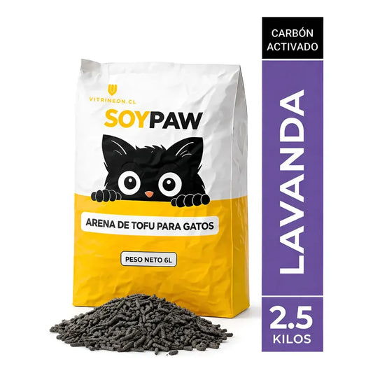 Arena Tofu Arena Sanitaria Arena Aglutinante Tofu 2.5 Kg 1 Unidad Carbón Activado Lavanda