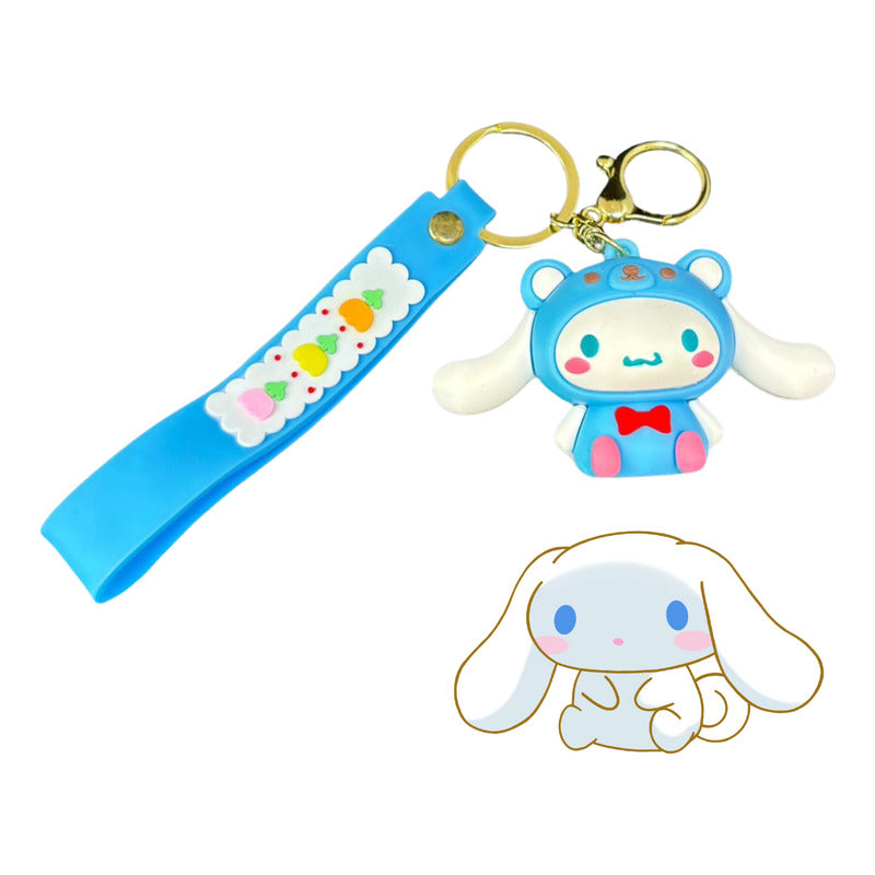 Llavero Cinnamoroll Colgante Llavero De Silicona Cinnamoroll