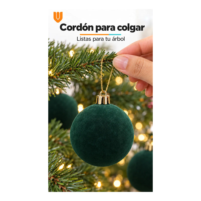 6 Esferas Navidad Adorno Piel Durazno Bolas Decorar 8cm Esferas Navidad Adorno Piel Durazno Bolas Decorar 8cm Verde Esferas... 8cm